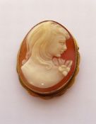 Broschanhänger mit Kamee