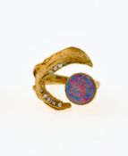 Designer-Ring mit Opal