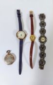 Vier diverse Damenuhren