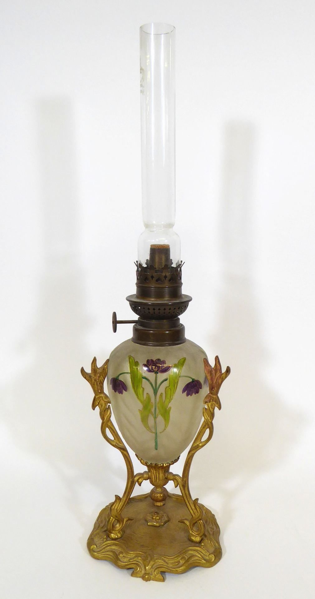 Jugendstil-Petroleumlampe