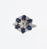 Brillant-Saphir-Ring