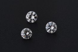 Drei lose Brillanten