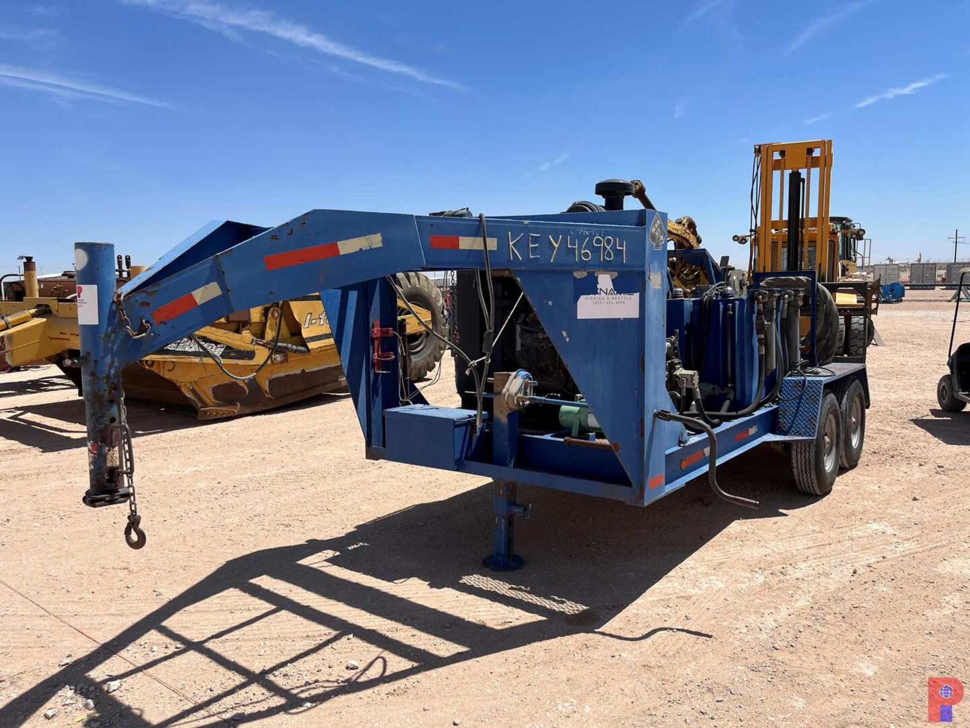 LOGAN 85 TON POWER SWIVEL MTD ON T/A TRAILER - Image 3 of 6