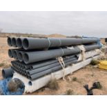 (UNUSED) 10" & 4" HEAVY WALL PVC PIPE, 20' STICKS, (8) 10", (52) 4"