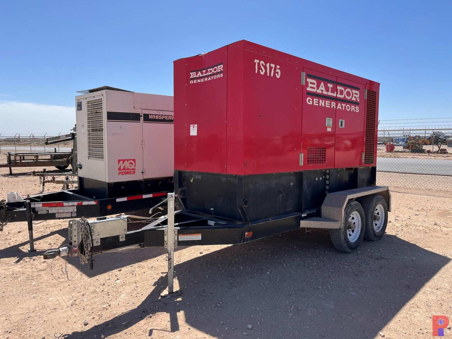 BALDOR GENERATORS TS175-3J TRAILER MOUNTED ELECTRIC GENERATOR