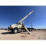 2007 STERLING/NATIONAL CRANE T/A DAYCAB FLATBED TRUCK W/ CRANE