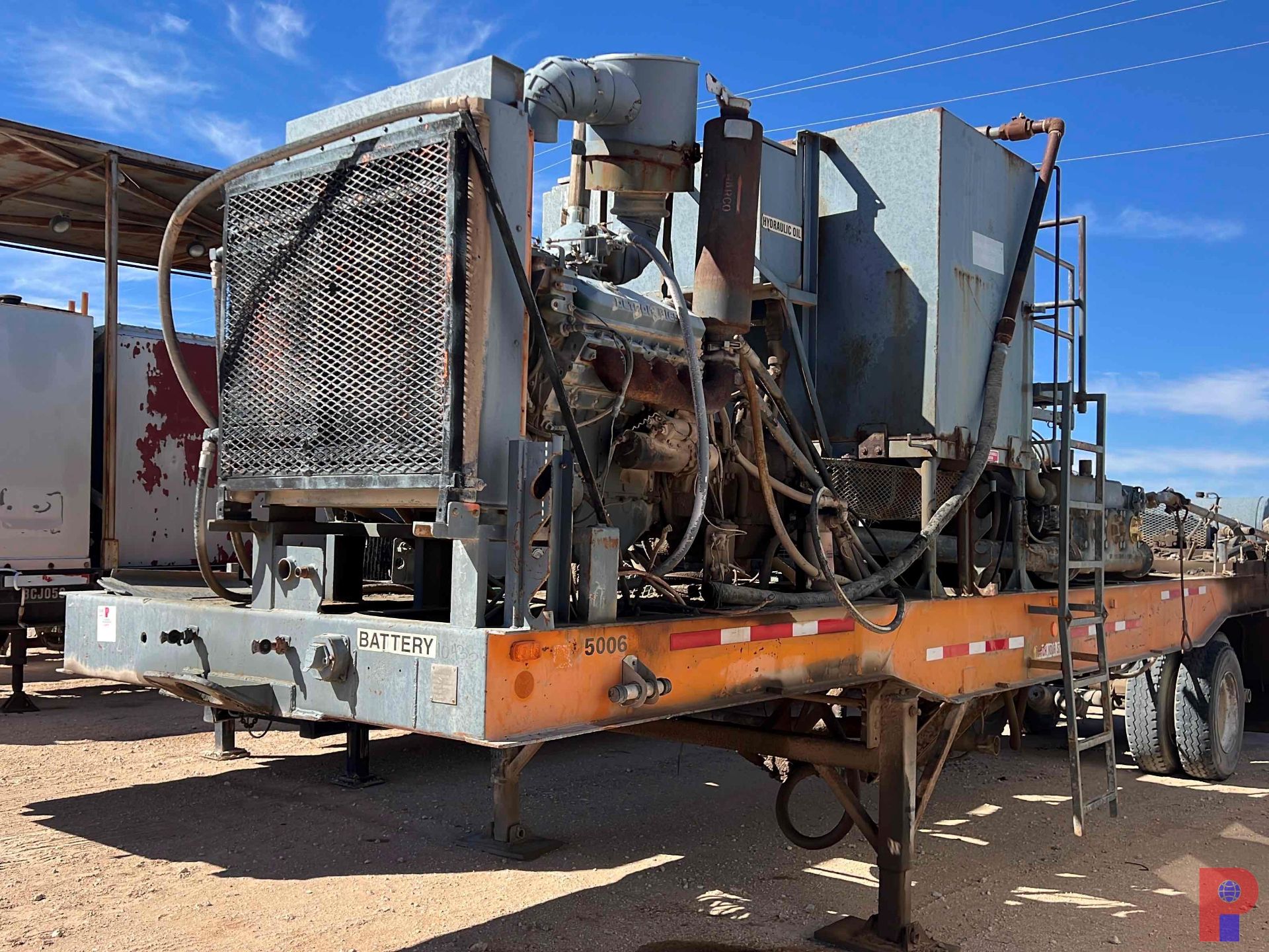 1972 SHOP BUILT CEMENT PUMP TRAILER - Image 9 of 10