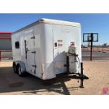 2015 LARK 12’ X 7’ T/A CREW TRAILER