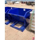 UNUSED SELF DUMPING HOPPER W/ FORKLIFT POCKETS