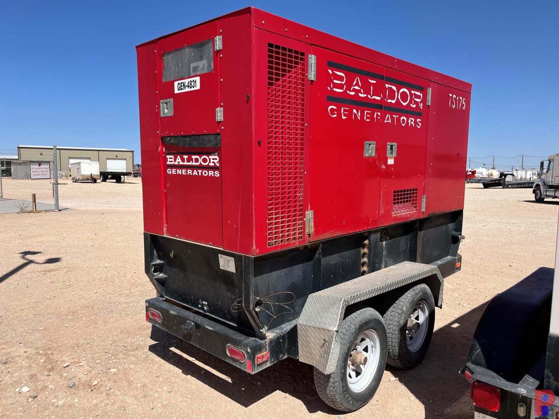 BALDOR GENERATORS TS175-3J TRAILER MOUNTED ELECTRIC GENERATOR - Image 4 of 8