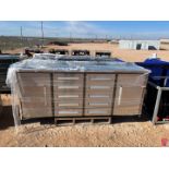 UNUSED 7’X2’X3’ STAINLESS STEEL TOOLBOX