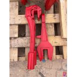 (2) 1” ROD WRENCHES & (1) 1-1/4” ROD TONG BACKUP