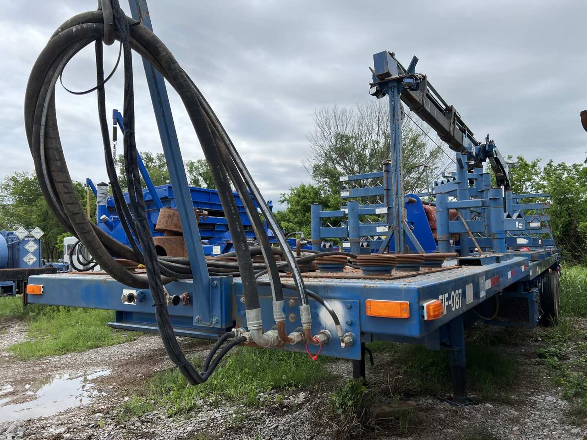 2012 PRATT FLATBED CRANE TRAILER - Image 2 of 30