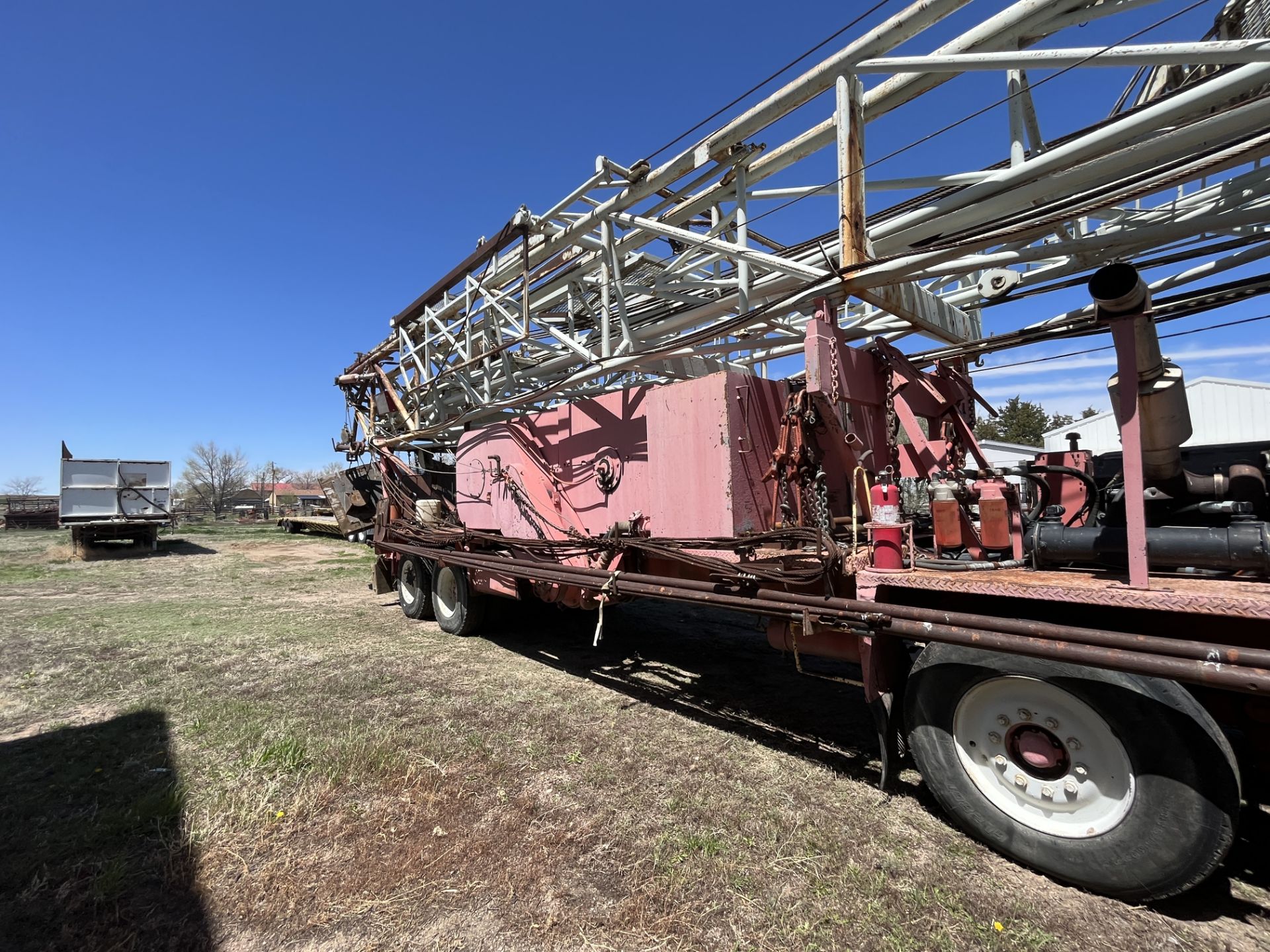 1984 FRANKS 1287/160 DBL DRUM BACK-IN WELL SERVICE RIG - Image 12 of 25