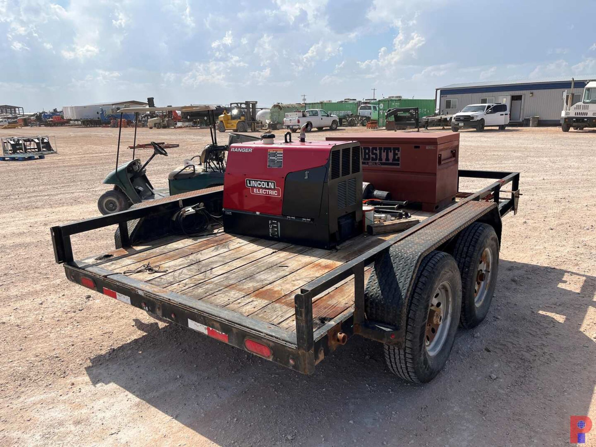 2017 LAMAR 12’ X 7’ T/A TRAILER W/ WELDING MACHINE - Image 4 of 8