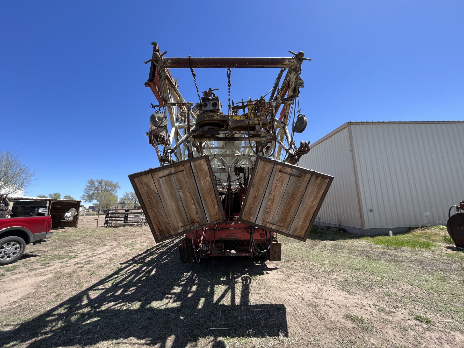 1984 FRANKS 1287/160 DBL DRUM BACK-IN WELL SERVICE RIG - Image 7 of 25