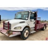 2004 FREIGHTLINER M2106 15’ FLATBED ROUSTABOUT TRUCK