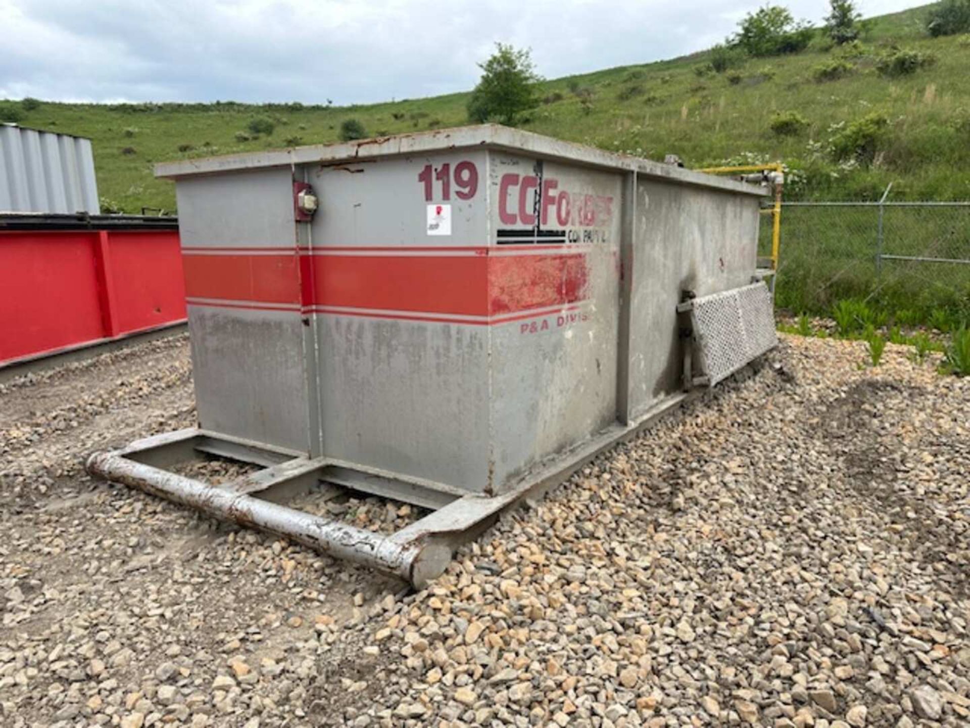 5'H X 7'1"W X 15'L 95 BBL REVERSE CIRCULATING TANK