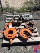 PALLET W/ (1) COMPLETE STABLE TUBING TONG BACKUP & ASSORTED PARTS