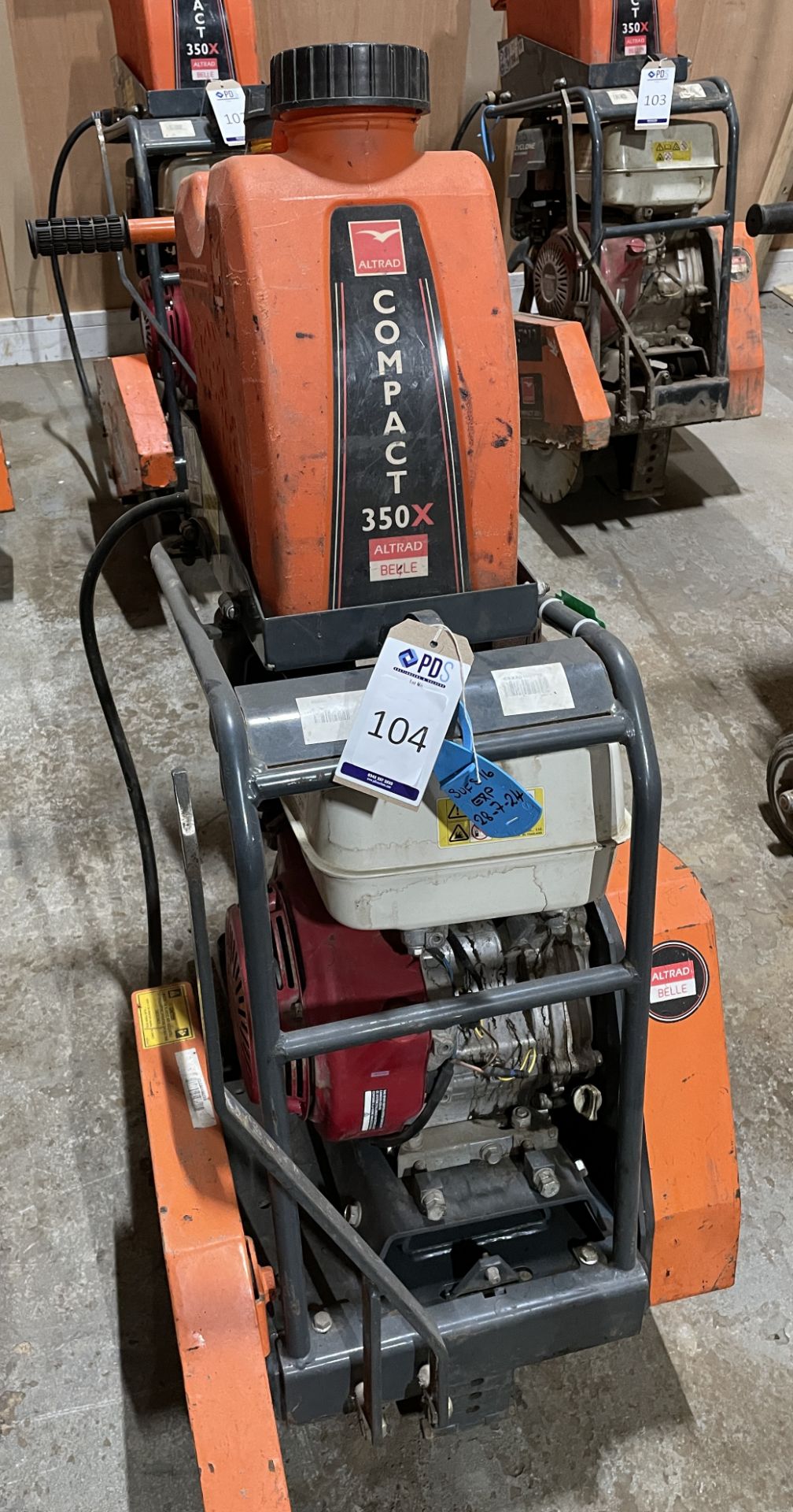 Belle Compact 350X Floor Saw with Honda Petrol Engine (Location: March, Cambridge. Please Refer to