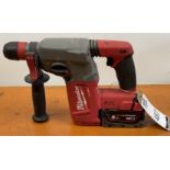Milwaukee Fuel M18 CHX SDS Hammer Drill with 5Ah Lithium Battery (Location: Brentwood. Please