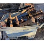 Tub of Various Steel Prop Bases (Location: March, Cambridge. Please Refer to General Notes)