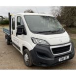 Peugeot Boxer 335 L3 2.0 Blue HDI Crew Cab Dropside Van, Registration GN18 EEJ, First Registered