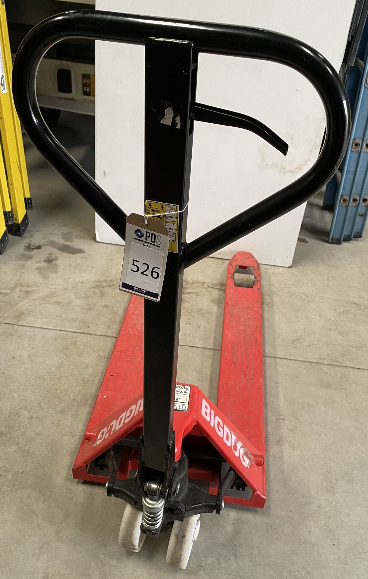 Bigdug Pallet Truck, 2,000kg Capacity (Location: Brentwood. Please Refer to General Notes)