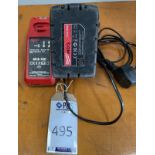 Milwaukee M12-18C Battery Charger with 8Ah M18 Red Lithium Battery (Location: Brentwood. Please
