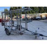 Pipe to Site Single Axle Pipe Trailer, 90mm (ID303385) (Location: March, Cambridge. Please Refer