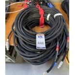 Four Powercon Cables, 10m; Two 16A to 4IEC Cables; Two CAT 5.5m Cables; Three NL4 Pro Speaker