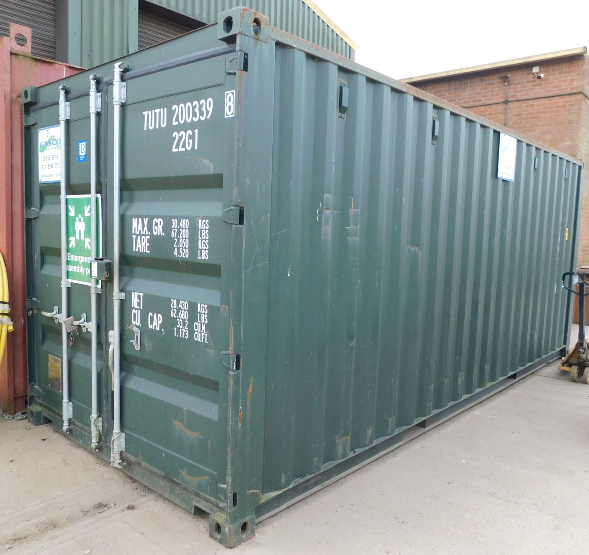 20ft Site Container (Location: March, Cambridge. Please Refer to General Notes)