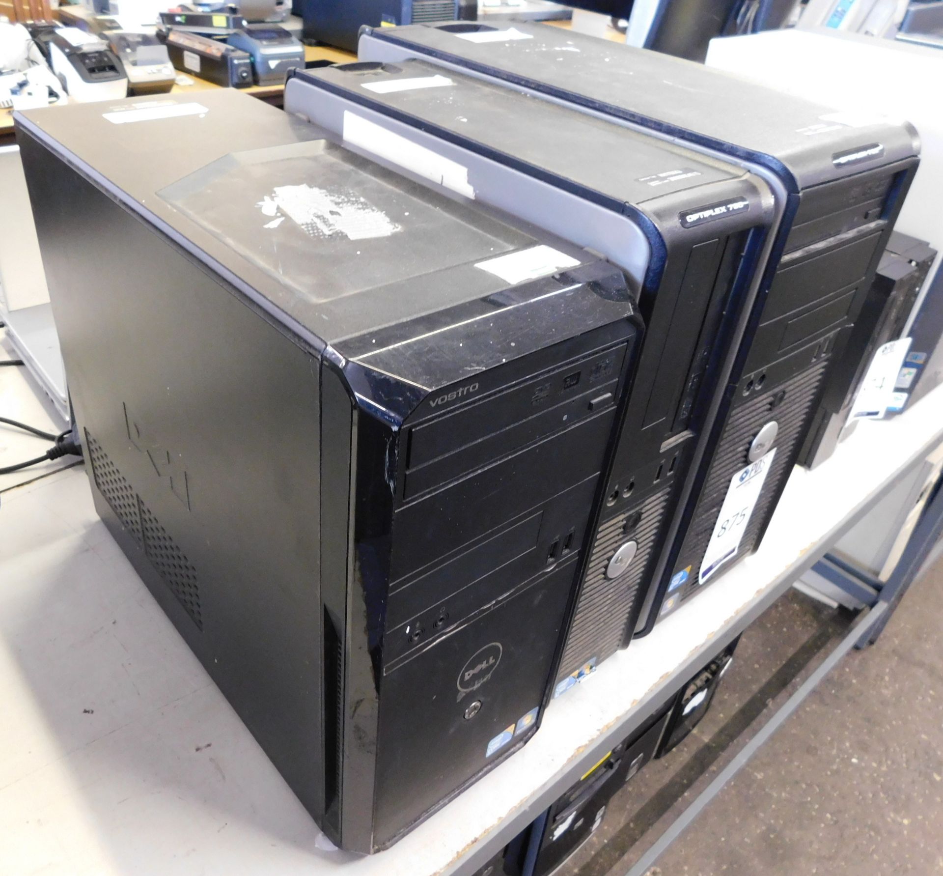 3 Dell Tower PCs (No HDDs) (Location: Stockport. Please Refer to General Notes)