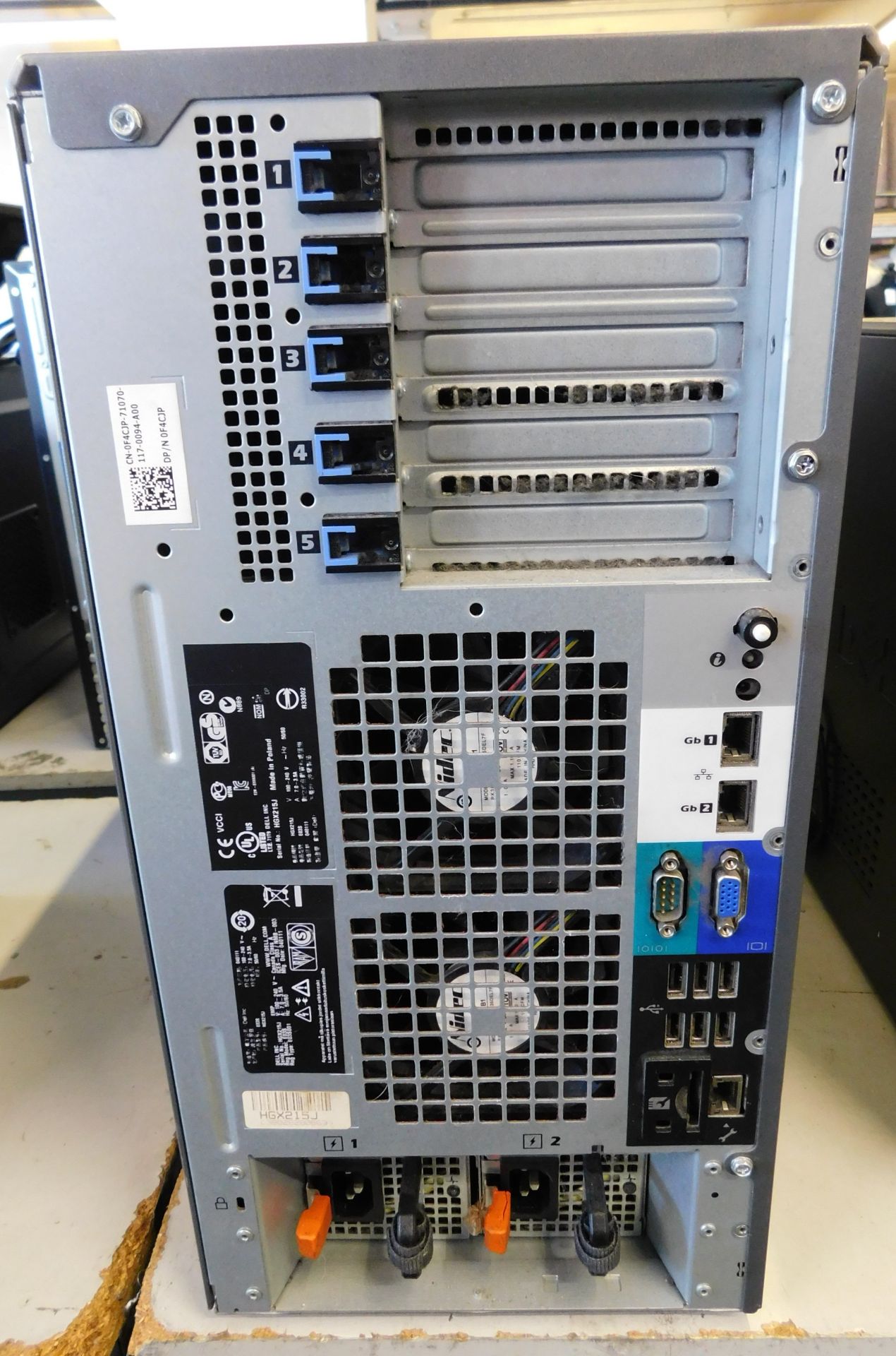 Dell PowerEdge T610 Tower Server, Intel Xeon Processor, Serial Number HGX215J (No HDD) (Location: - Image 5 of 5