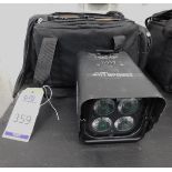 Three Chauvet Hex-4 LED Lights in Carry Case (Location: South East London. Please Refer to General