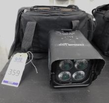 Three Chauvet Hex-4 LED Lights in Carry Case (Location: South East London. Please Refer to General