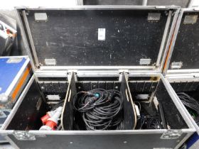 Mobile Flight Trunk with Quantity of Power Cables (Location: South East London. Please Refer to