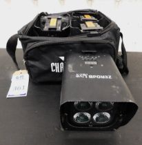 Four Chauvet Hex-4 LED Lights in Carry Case (Location: South East London. Please Refer to General