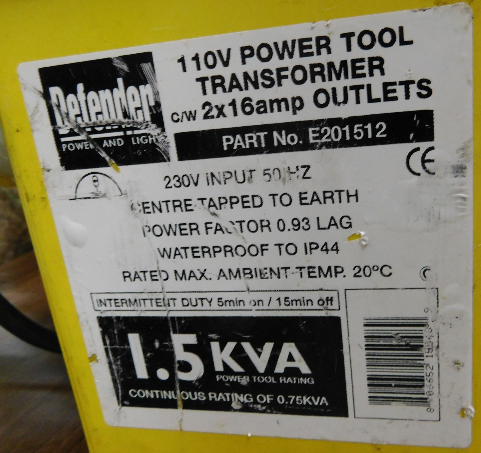 110v Transformer & Quantity of Assorted 110v Extension Leads (Location: Stockport. Please Refer to - Image 4 of 6