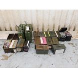 Two Jerry Cans & 19 Ammo Boxes (Location: South East London. Please Refer to General Notes)