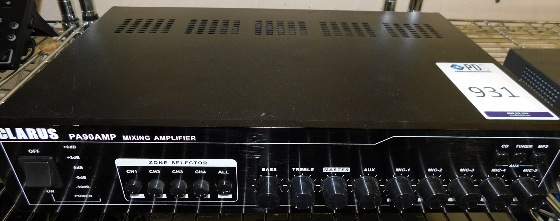 Clarus Amplifier (Location: Stockport. Please Refer to General Notes)