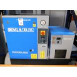 Mark MSM 5.5D Receiver Mounted Rotary Screw Type Compressor with Dryer (2019), Serial Number