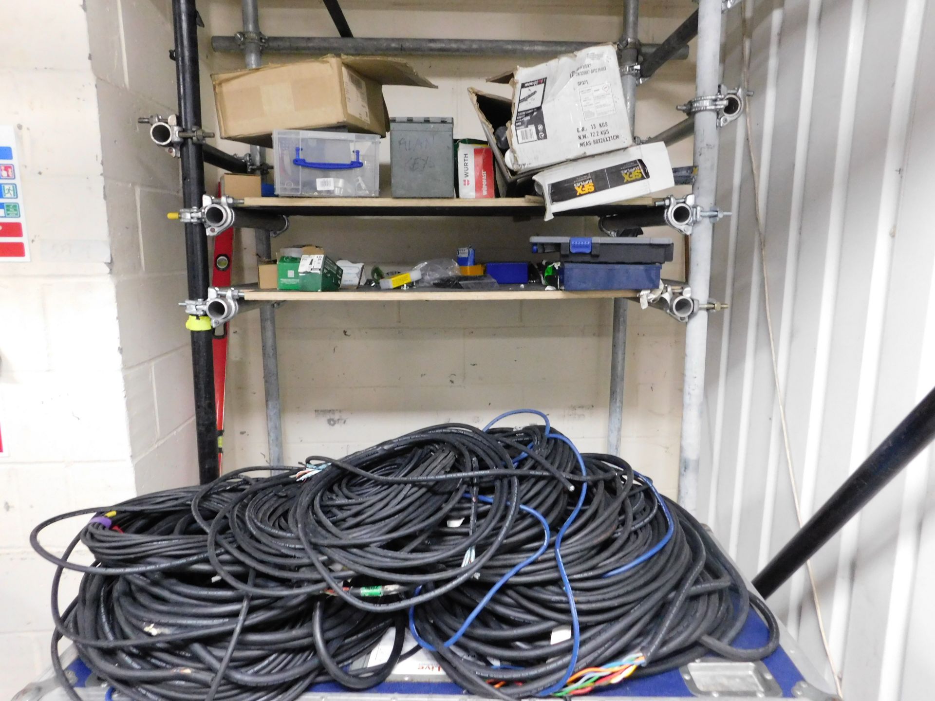 Cable, Power Leads & Contents of Rack (Location: South East London. Please Refer to General Notes)