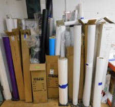 Quantity Full & Part Rolls Vinyl (Location: Tonbridge, Kent. Please Refer to General Notes)