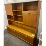 Portwood Furniture Teak Effect Lounge Unit , circa 1980’s, 1840mm x 1760mm (Location: Salford. Refer