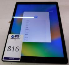 Apple iPad Pro 12.9in ML0N2B/A, 128GB Capacity, Serial Number DLXR3771GMLL (Location: Stockport.