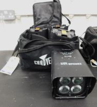 Four Chauvet Hex-4 LED Lights in Carry Case (Location: South East London. Please Refer to General