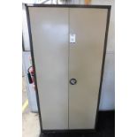 Double Door Metal Cabinet & Contents of Cleaning Consumables (Location: Tonbridge, Kent. Please