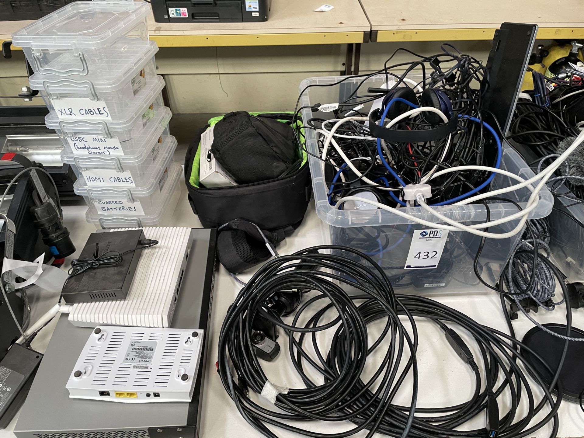 Quantity of Various Audio Visual Equipment including Cables, Speakers, Pop Filters, Headphones, Dead - Image 3 of 3