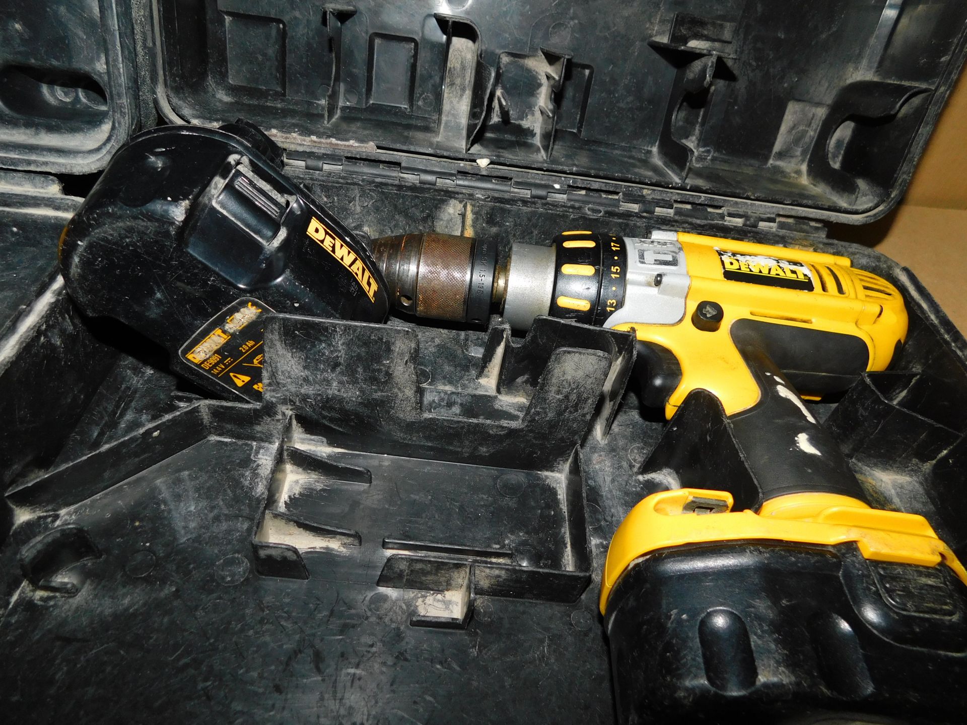 3 Various DeWalt Cordless Drills with 1 Charger & 4 Batteries (Location: Stockport. Please Refer - Image 7 of 7